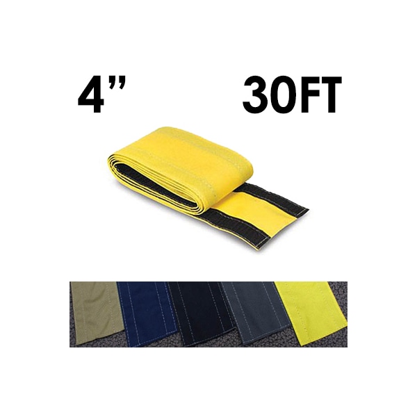Electriduct Carpet Cable Cover, 30 ft L, 4 in W, 1 Channel, Nylon, Yellow CC-SC-4-30-YL - main
